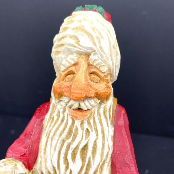 David Frykman Portfolio Santa on Skiis -Musical Figurine (1997) 11” – READ - Picture 2 of 13